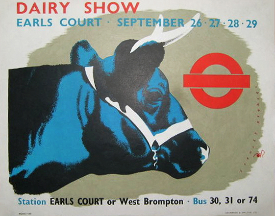 Dairy Show poster with a bull