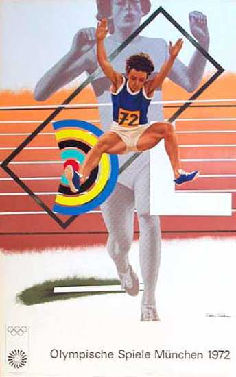 track and field athletes running and jumping