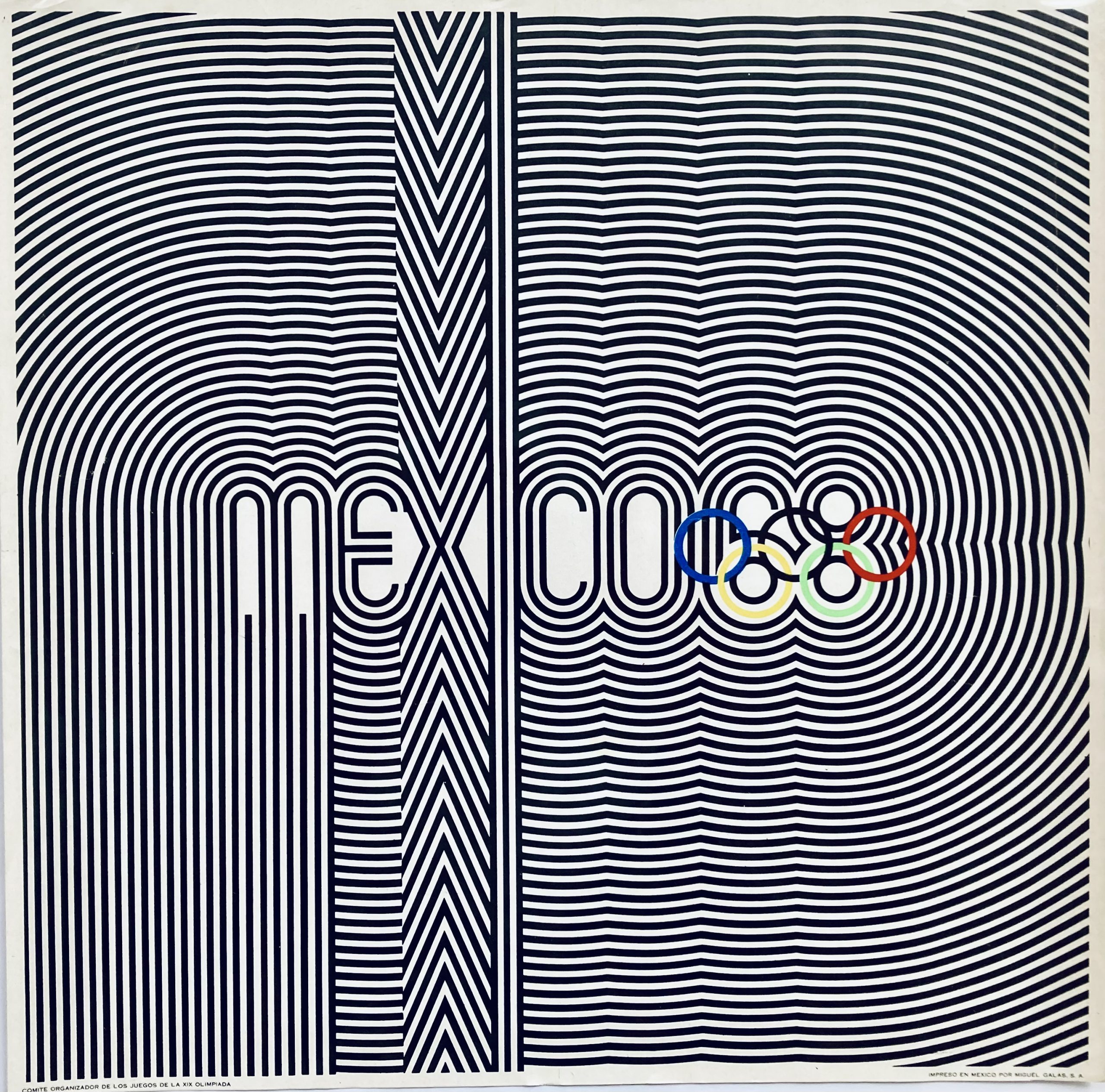 Mexico Olympics 1968 Lance Wyman Kiki Werth Original Vintage Posters