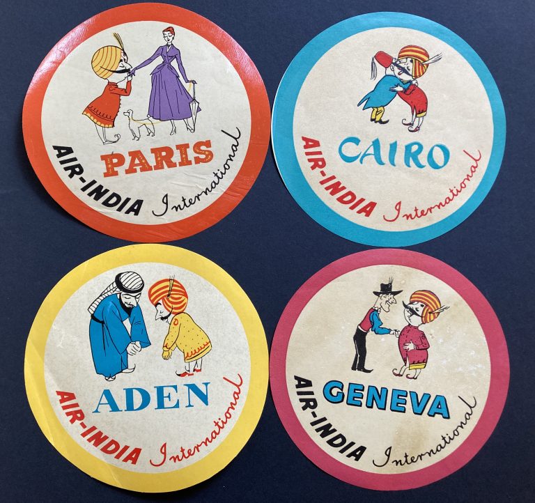 Air India luggage labels