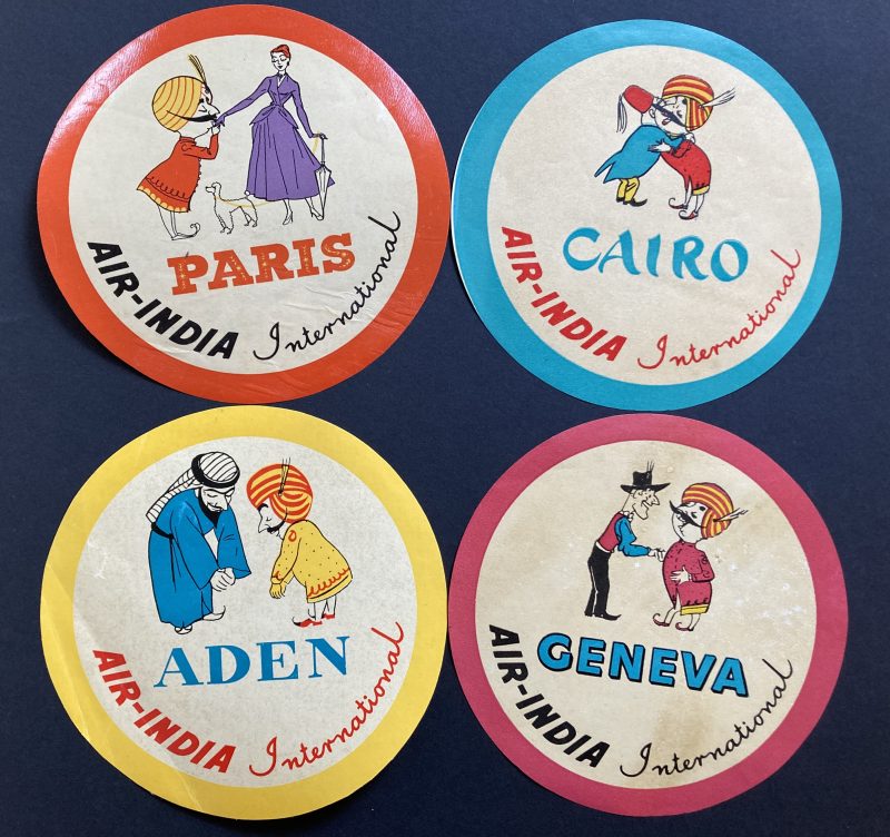 Air India luggage labels