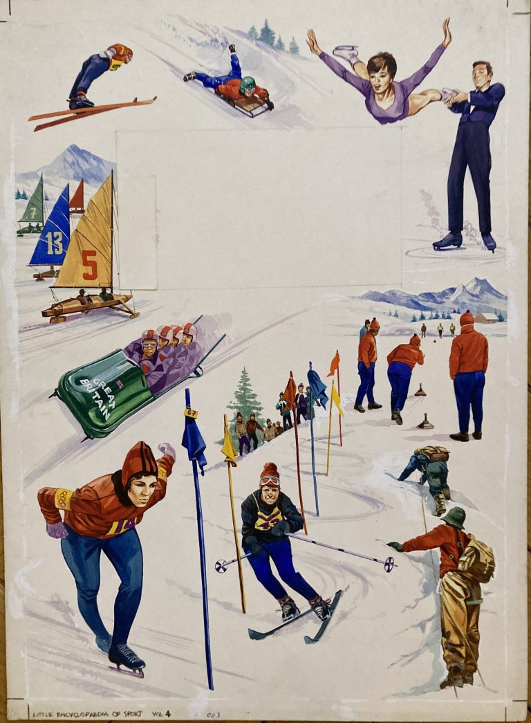 Original artwork Winter Sports