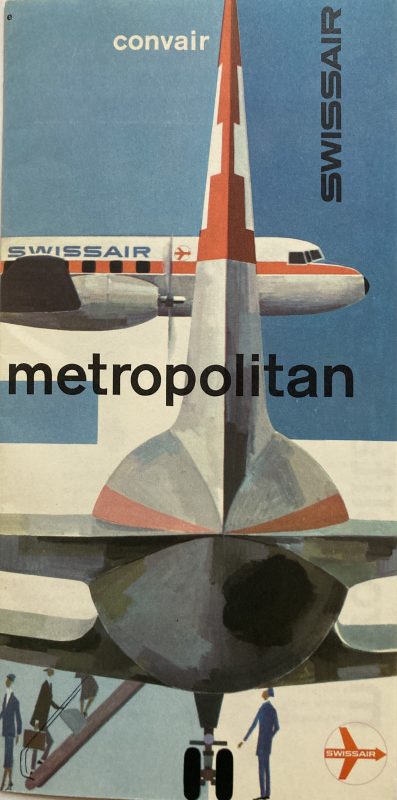 Swissair Convair brochure