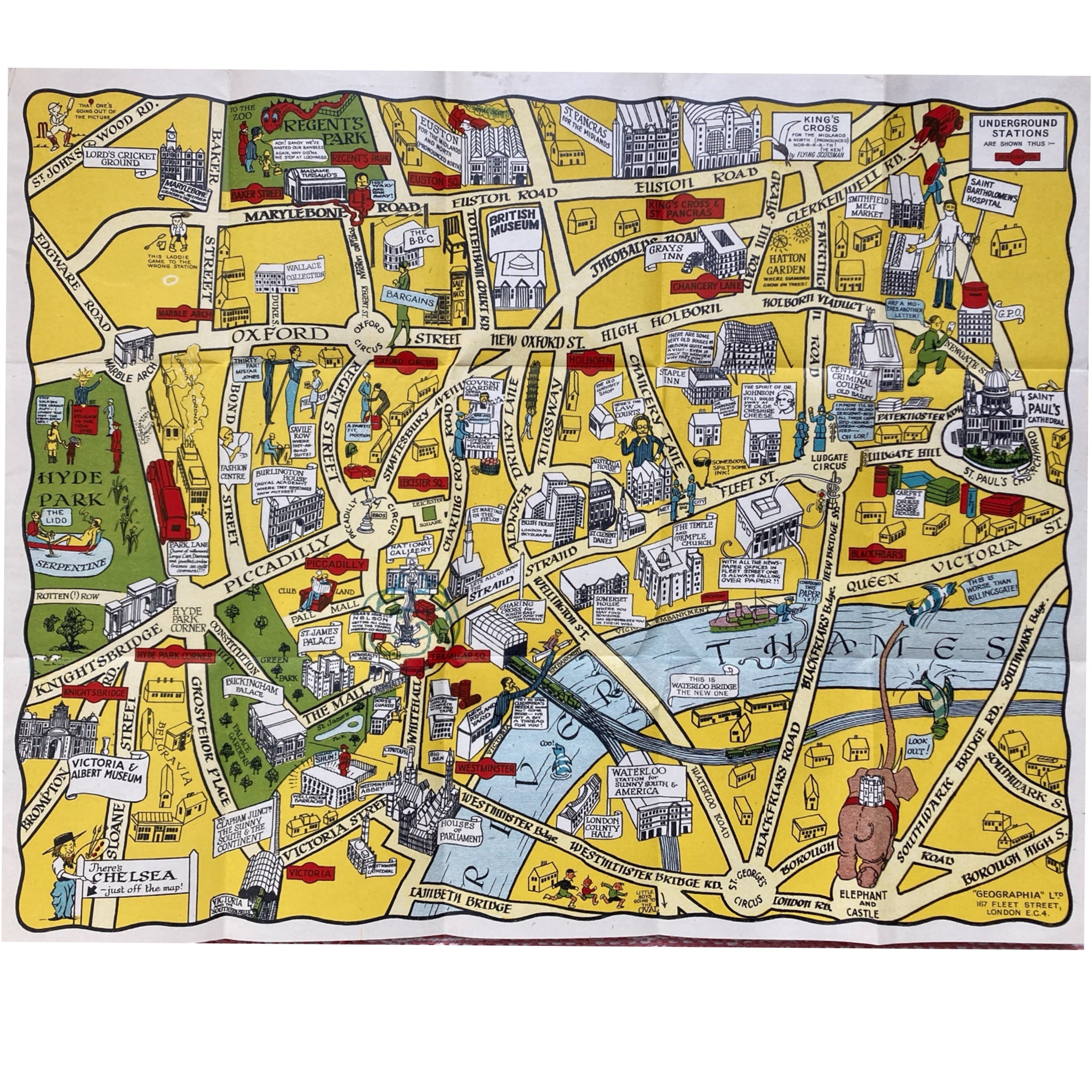 Pictorial Map of London
