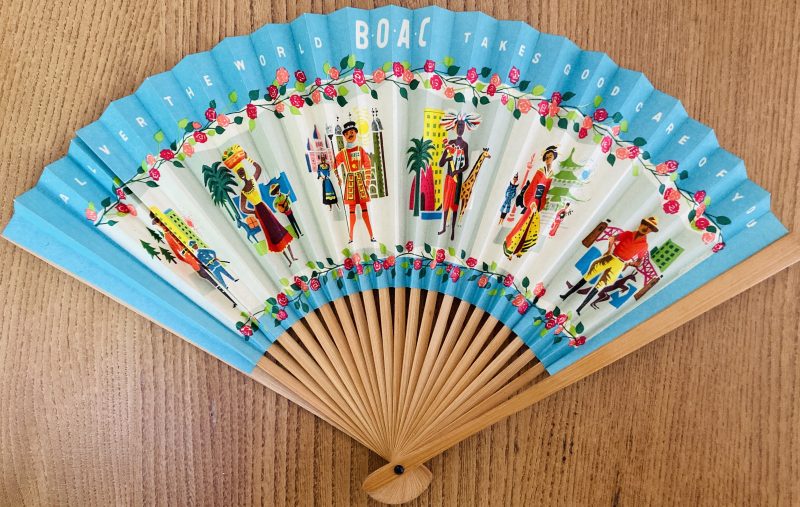 BOAC paper fan