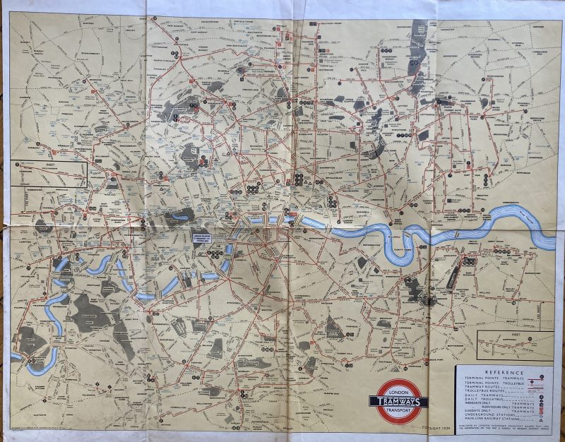 Tramways Map 1935