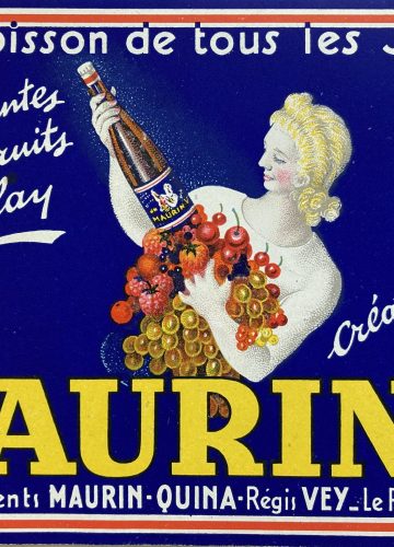 Maurin label Cappiello